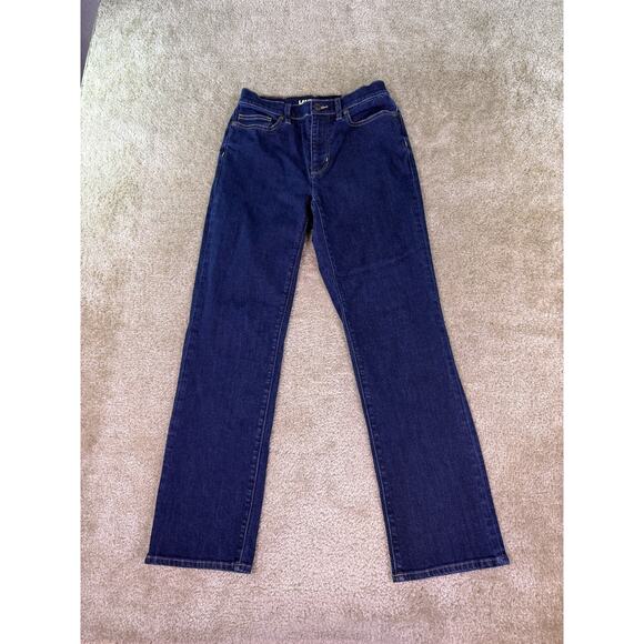 Lands' End High Rise Straight Leg Medium Wash Jeans Women's Size 6 - Picture 1 of 15